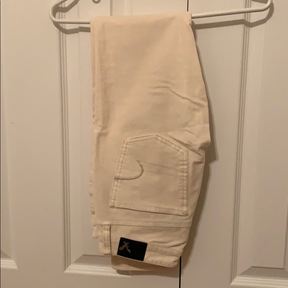 off white american eagle jeans